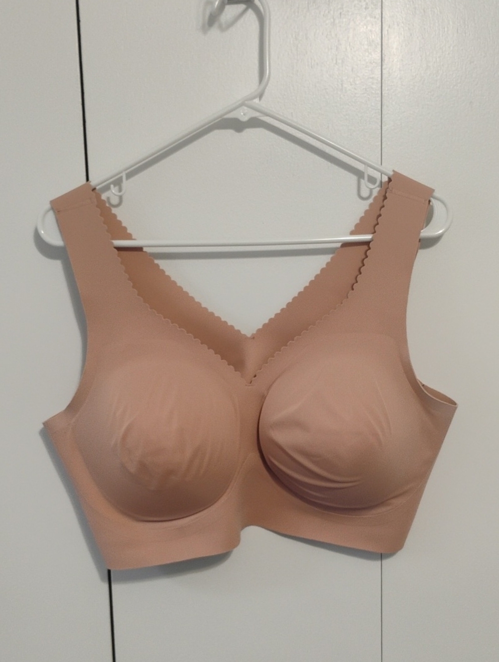 The Evelyn - Wireless Nude Comfort Bra with Wide Straps